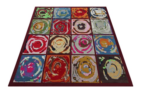 Modern Multicolor Hand Knotted 80 X 100  Area Rug 151-18495 Image 7