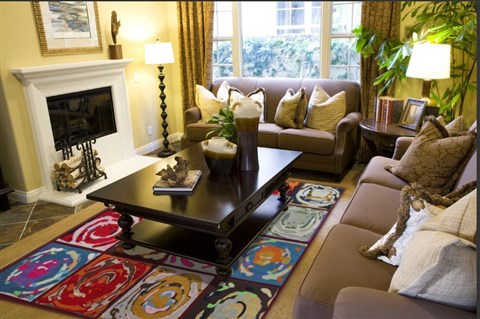 Modern Multicolor Hand Knotted 80 X 100  Area Rug 151-18495 Image 4