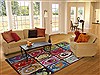 Modern Multicolor Hand Knotted 80 X 100  Area Rug 151-18495 Thumb 3