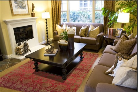 Pishavar Red Hand Knotted 80 X 100  Area Rug 151-18497 Image 2