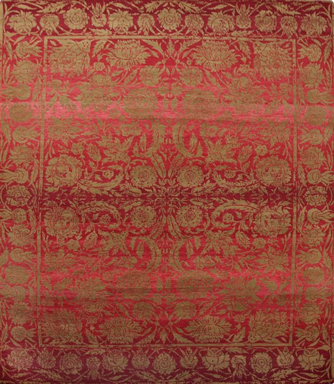Pishavar Red Hand Knotted 80 X 100  Area Rug 151-18497 Image 0