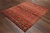 Pishavar Red Hand Knotted 80 X 100  Area Rug 151-18497 Thumb 9