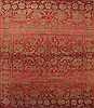 Pishavar Red Hand Knotted 80 X 100  Area Rug 151-18497 Thumb 0