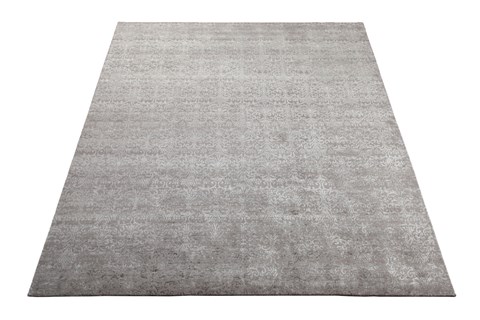 Indo-Nepal Grey Square Hand Knotted 10 X 10  Area Rug 151-18498 Image 3