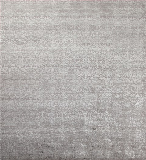 Indo-Nepal Grey Square Hand Knotted 10 X 10  Area Rug 151-18498 Image 0