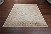 Chobi White Hand Knotted 92 X 113  Area Rug 151-18500 Thumb 1