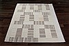 Modern White Hand Knotted 86 X 108  Area Rug 151-18501 Thumb 1