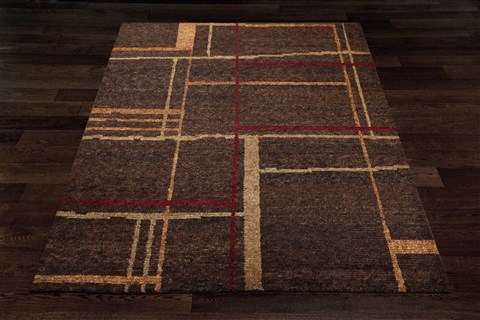 Modern Brown Hand Knotted 80 X 100  Area Rug 151-18503 Image 7