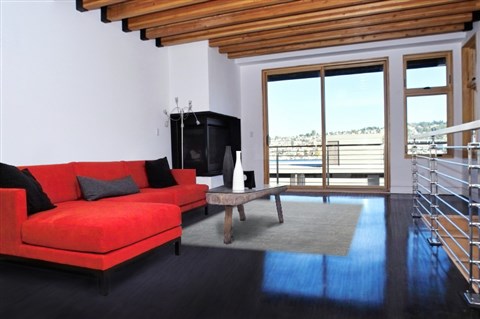 Modern Blue Hand Knotted 80 X 100  Area Rug 151-18504 Image 5