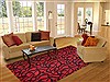 Modern Red Hand Knotted 80 X 100  Area Rug 151-18505 Thumb 4