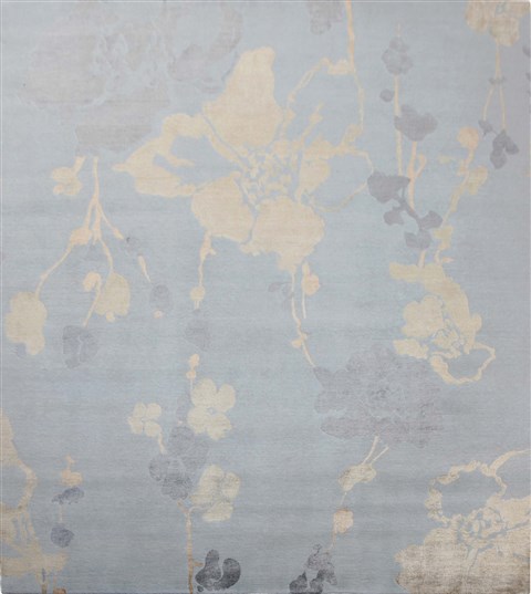 Modern Blue Hand Knotted 80 X 100  Area Rug 151-18506 Image 0