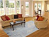 Modern Blue Hand Knotted 80 X 100  Area Rug 151-18506 Thumb 3
