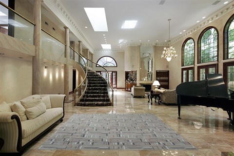 Modern Grey Hand Knotted 80 X 100  Area Rug 151-18508 Image 1