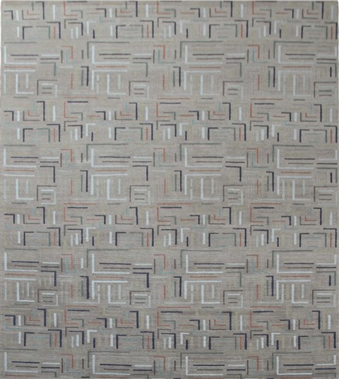 Modern Grey Hand Knotted 80 X 100  Area Rug 151-18508 Image 0