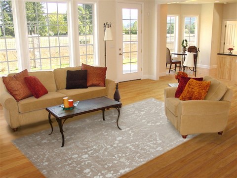 Modern Brown Hand Knotted 80 X 100  Area Rug 151-18509 Image 4