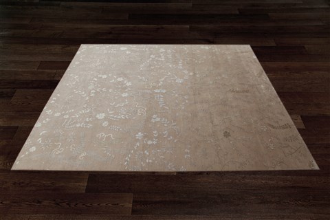 Modern Brown Hand Knotted 80 X 100  Area Rug 151-18509 Image 9