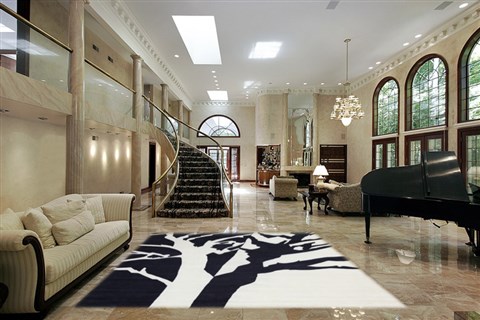 Modern Multicolor Hand Knotted 80 X 100  Area Rug 151-18511 Image 1