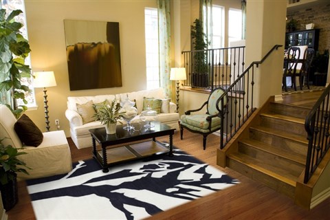 Modern Multicolor Hand Knotted 80 X 100  Area Rug 151-18511 Image 3