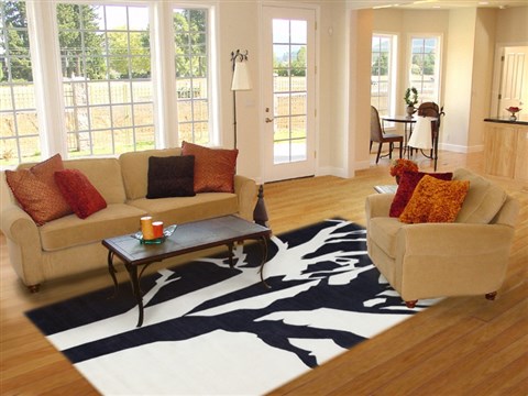 Modern Multicolor Hand Knotted 80 X 100  Area Rug 151-18511 Image 4