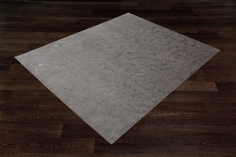 Modern Grey Square Hand Knotted 10 X 10  Area Rug 151-18513 Image 4