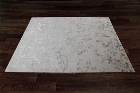 Modern Grey Square Hand Knotted 10 X 10  Area Rug 151-18514 Image 6