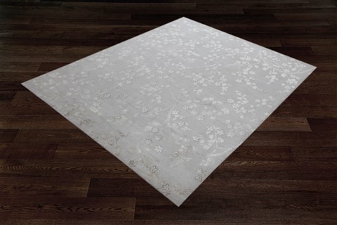 Modern Grey Square Hand Knotted 10 X 10  Area Rug 151-18514 Image 8