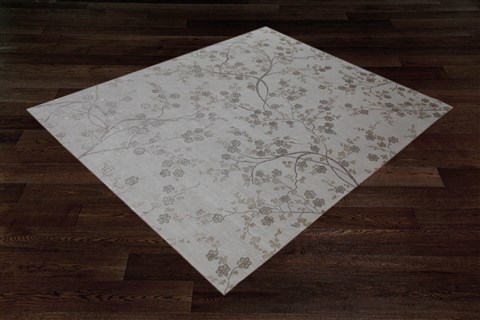 Modern Grey Square Hand Knotted 10 X 10  Area Rug 151-18514 Image 7