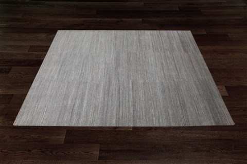 Indo-Nepal Grey Square Hand Knotted 10 X 10  Area Rug 151-18522 Image 4