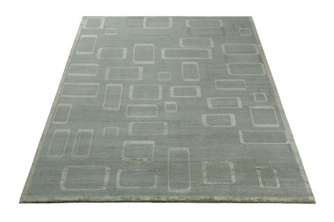 Modern Grey Hand Knotted 80 X 100  Area Rug 151-18523 Image 6