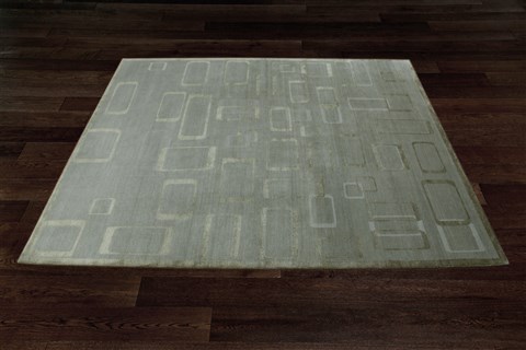 Modern Grey Hand Knotted 80 X 100  Area Rug 151-18523 Image 8