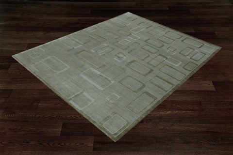 Modern Grey Hand Knotted 80 X 100  Area Rug 151-18523 Image 9