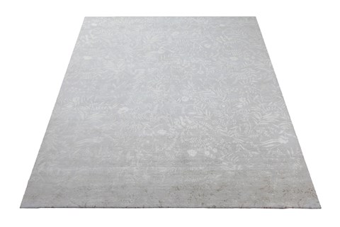 Indo-Nepal Grey Square Hand Knotted 10 X 10  Area Rug 151-18524 Image 6