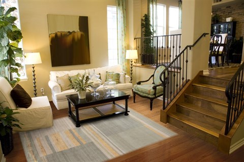 Modern Multicolor Hand Knotted 80 X 100  Area Rug 151-18525 Image 3