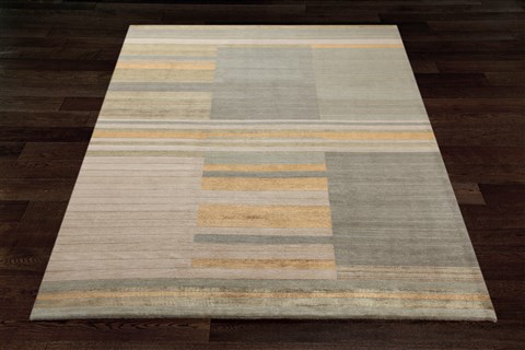 Modern Multicolor Hand Knotted 80 X 100  Area Rug 151-18525 Image 6