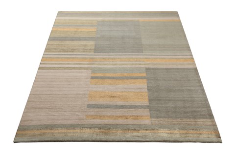 Modern Multicolor Hand Knotted 80 X 100  Area Rug 151-18525 Image 7