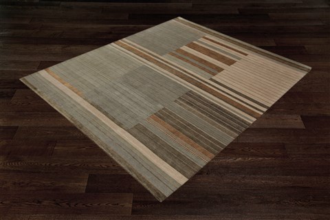 Modern Multicolor Hand Knotted 80 X 100  Area Rug 151-18525 Image 10