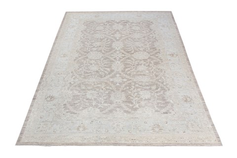 Indo-Nepal Brown Hand Knotted 103 X 1210  Area Rug 151-18527 Image 5