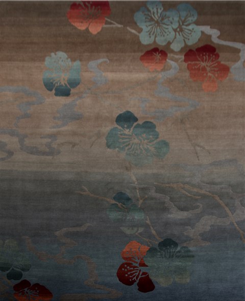 Modern Multicolor Square Hand Knotted 10 X 10  Area Rug 151-18530 Image 0