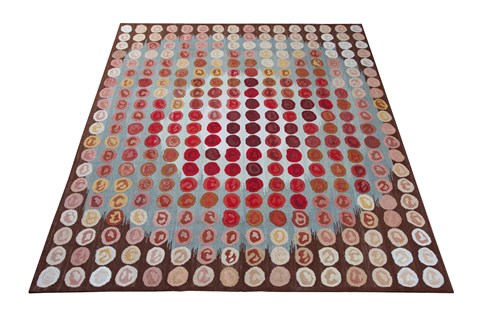 Modern Multicolor Hand Knotted 60 X 90  Area Rug 151-18532 Image 6