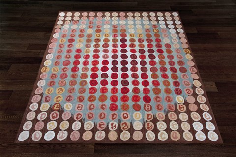 Modern Multicolor Hand Knotted 60 X 90  Area Rug 151-18532 Image 11