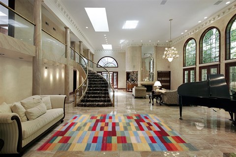 Indo-Nepal Multicolor Hand Knotted 80 X 100  Area Rug 151-18534 Image 1