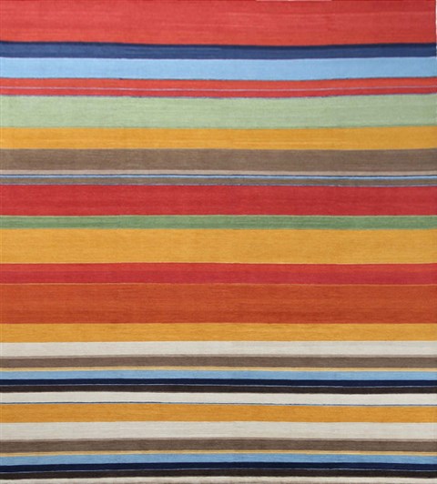 Indo-Nepal Multicolor Hand Knotted 80 X 100  Area Rug 151-18535 Image 0