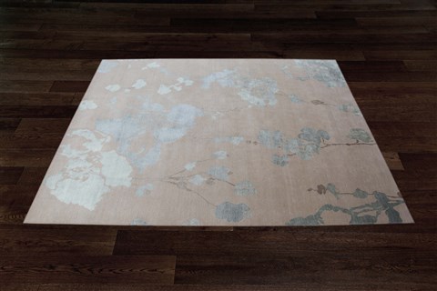 Indo-Nepal Brown Hand Knotted 80 X 100  Area Rug 151-18538 Image 8