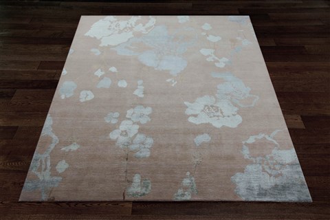 Indo-Nepal Brown Hand Knotted 80 X 100  Area Rug 151-18538 Image 11