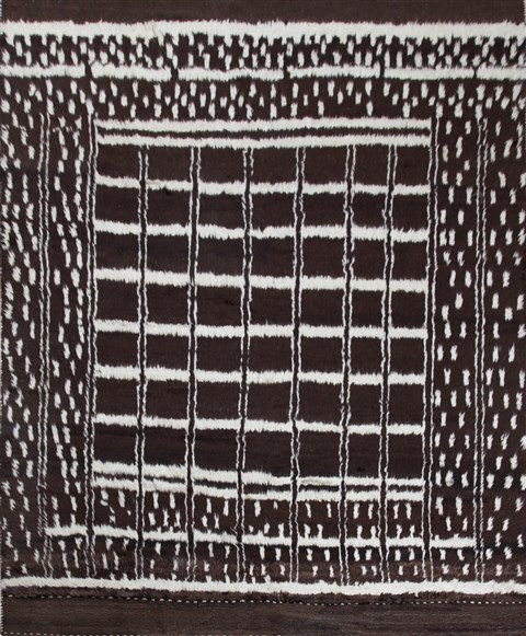 Kilim Brown Hand Knotted 86 X 113  Area Rug 151-18540 Image 0