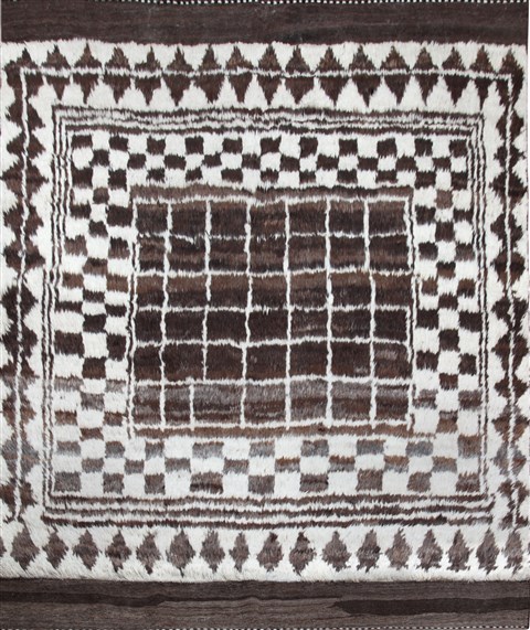 Kilim Brown Hand Knotted 80 X 109  Area Rug 151-18541 Image 0