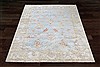 Chobi Blue Square Hand Knotted 10 X 10  Area Rug 151-18550 Thumb 3