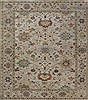 Chobi White Square Hand Knotted 10 X 10  Area Rug 151-18551 Thumb 0