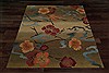 Modern Green Square Hand Knotted 10 X 10  Area Rug 151-18553 Thumb 1