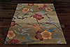 Modern Green Square Hand Knotted 10 X 10  Area Rug 151-18553 Thumb 5